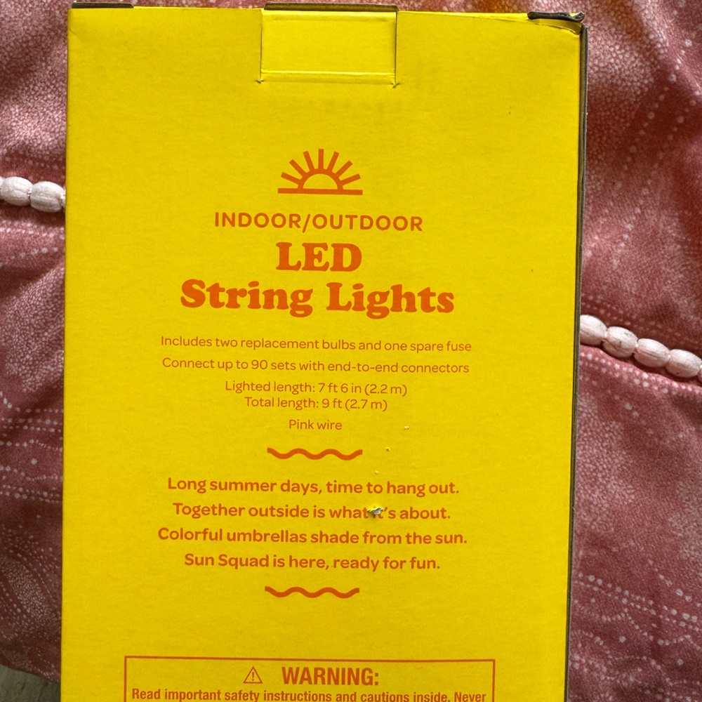 Pink LED string lights - Picture 2 of 2